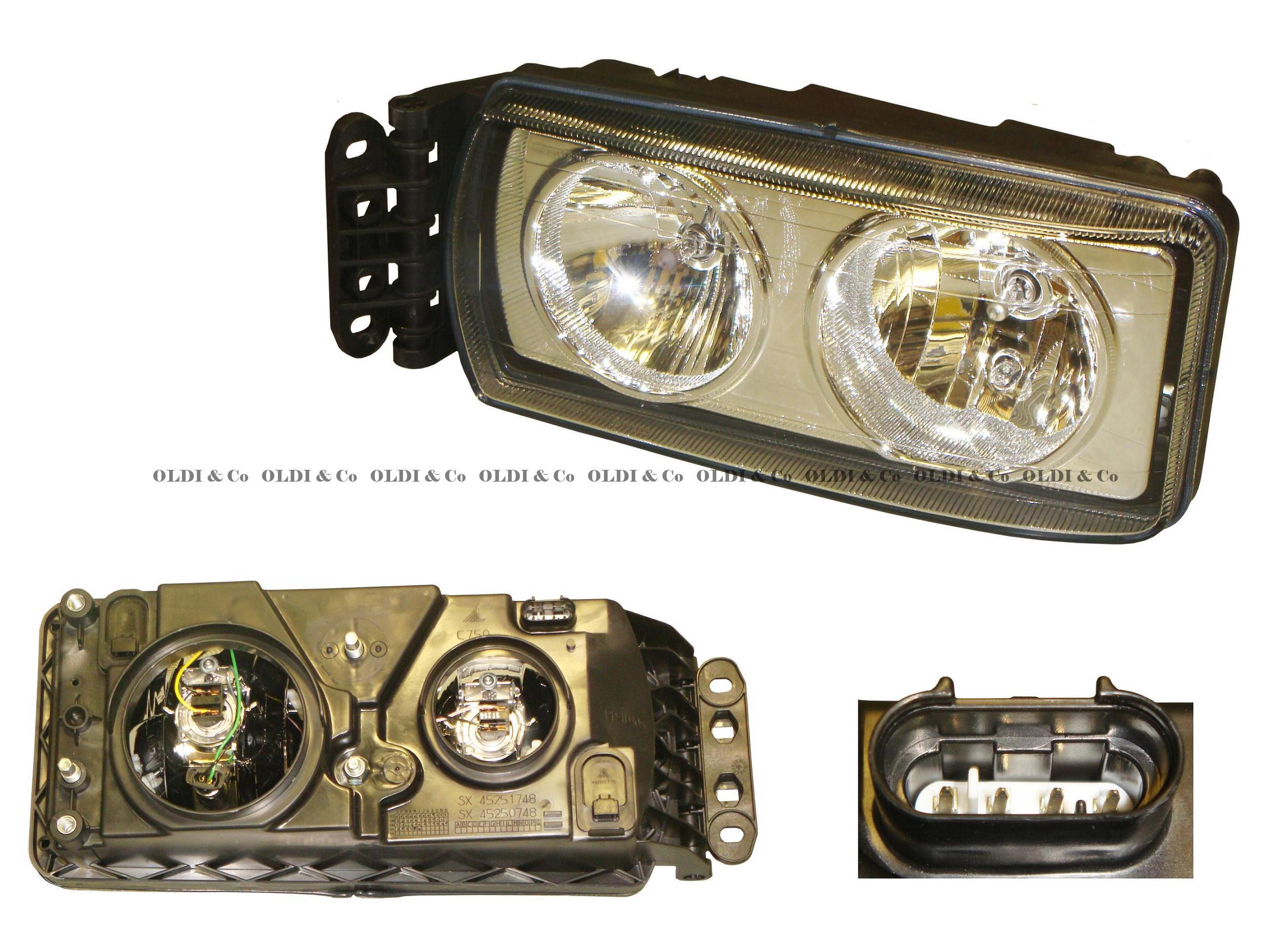 13.028.16505 Optics and bulbs → Complete headlamp
