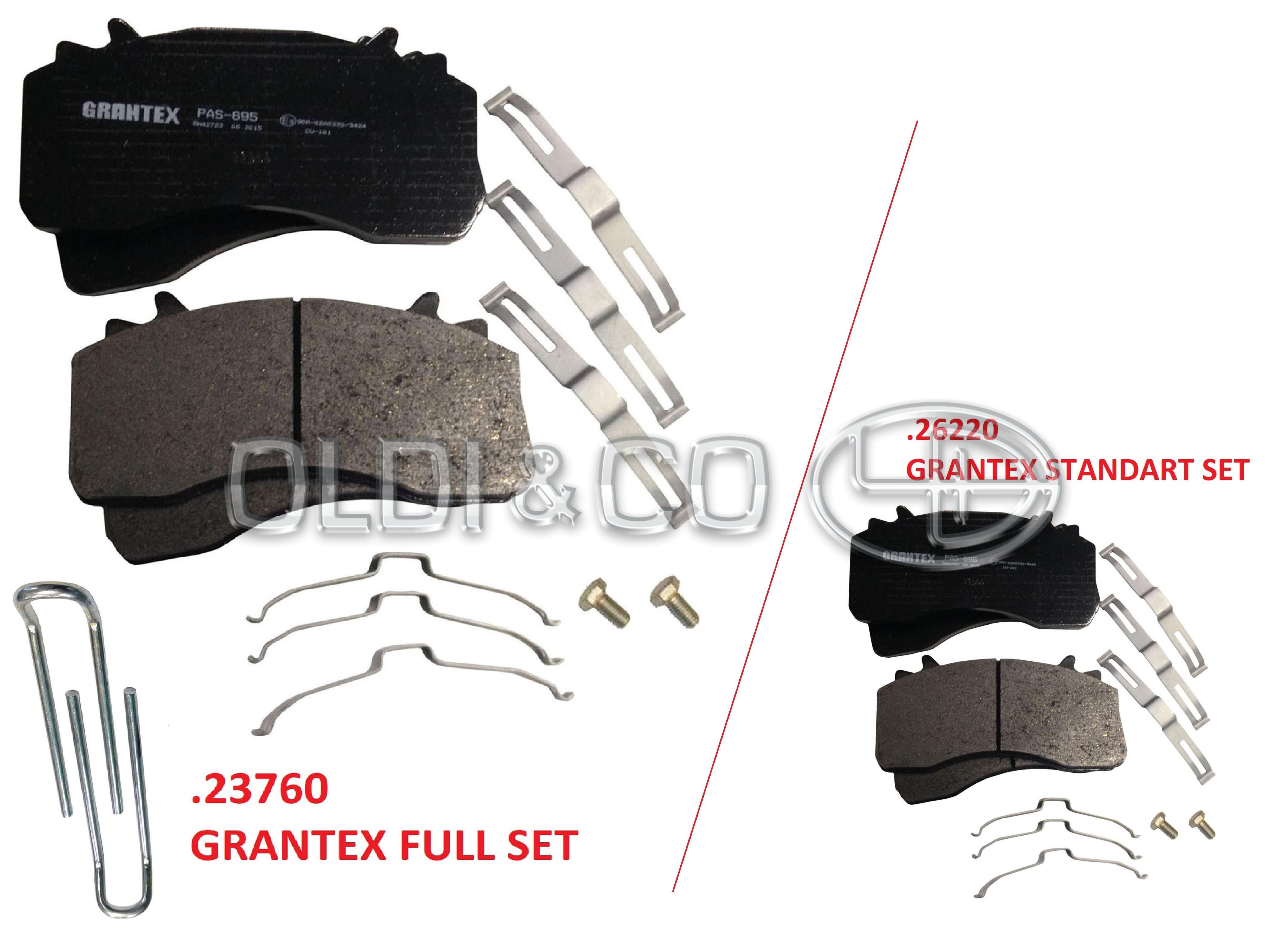 11.010.23760 Calipers and their components → Brake pad kit