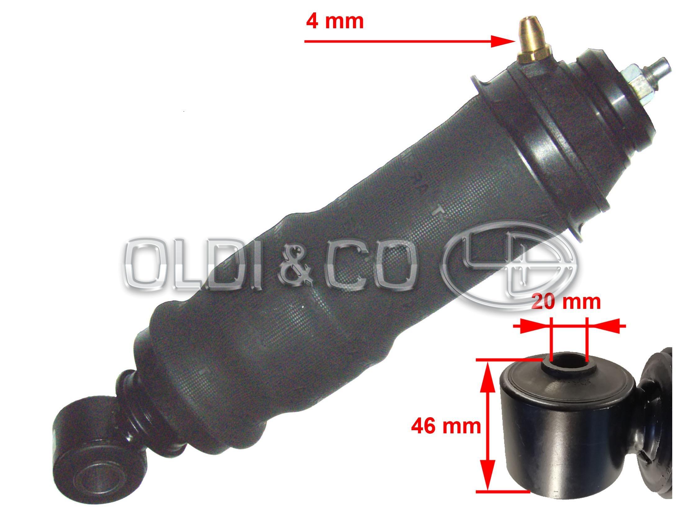 07.065.28509 Cabin parts → Cab shock absorber w/ air bellow