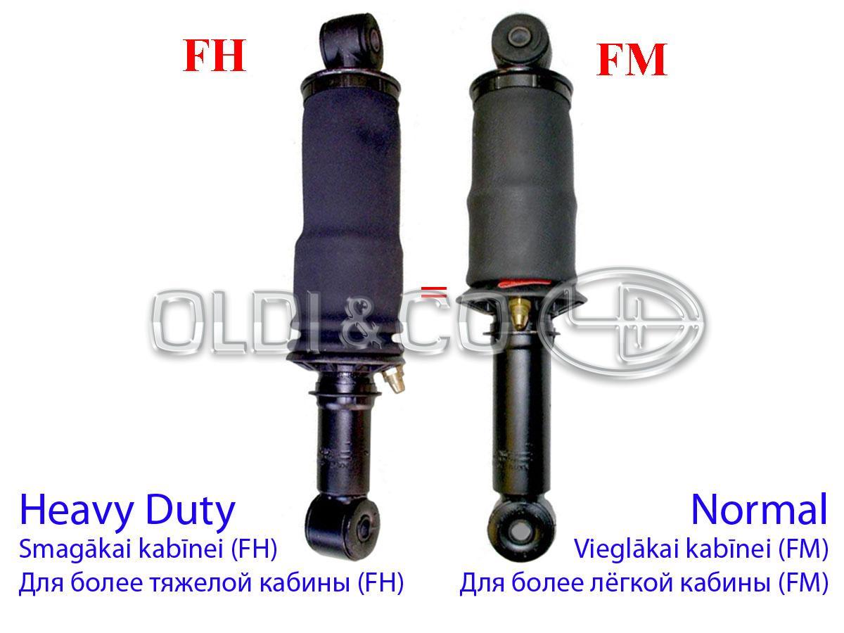 07.065.05540 Cabin parts → Cab shock absorber w/ air bellow