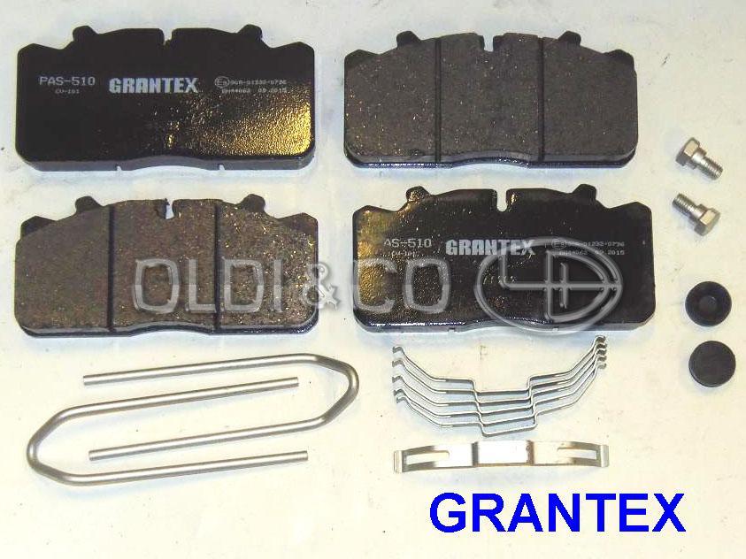 11.010.09266 Calipers and their components → Brake pad kit