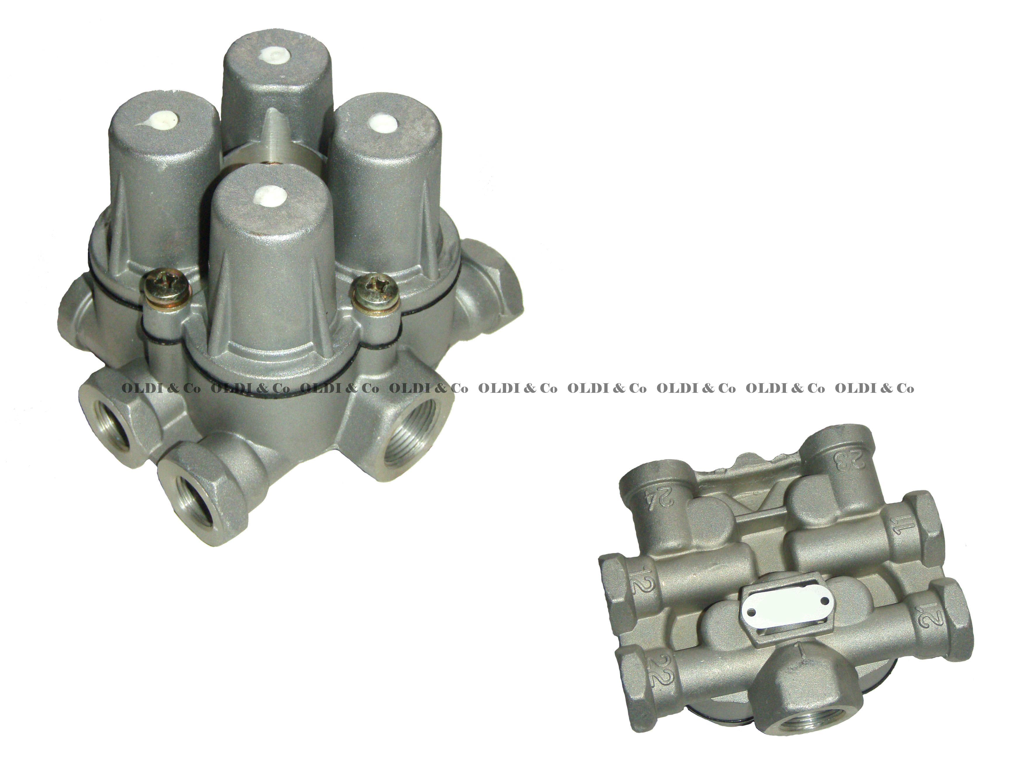 4 х контурний зашитний клапан ивеко эвро карго. кран распределительный даф 95 хф. кран тормозной ивеко стралис. T0357-7006. четырехконтурный кран даф 95.