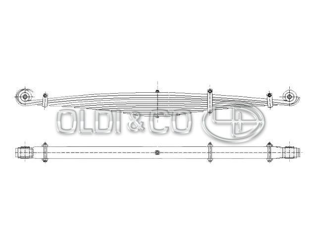 17.016.24040 Leaf springs → Trapezoid spring