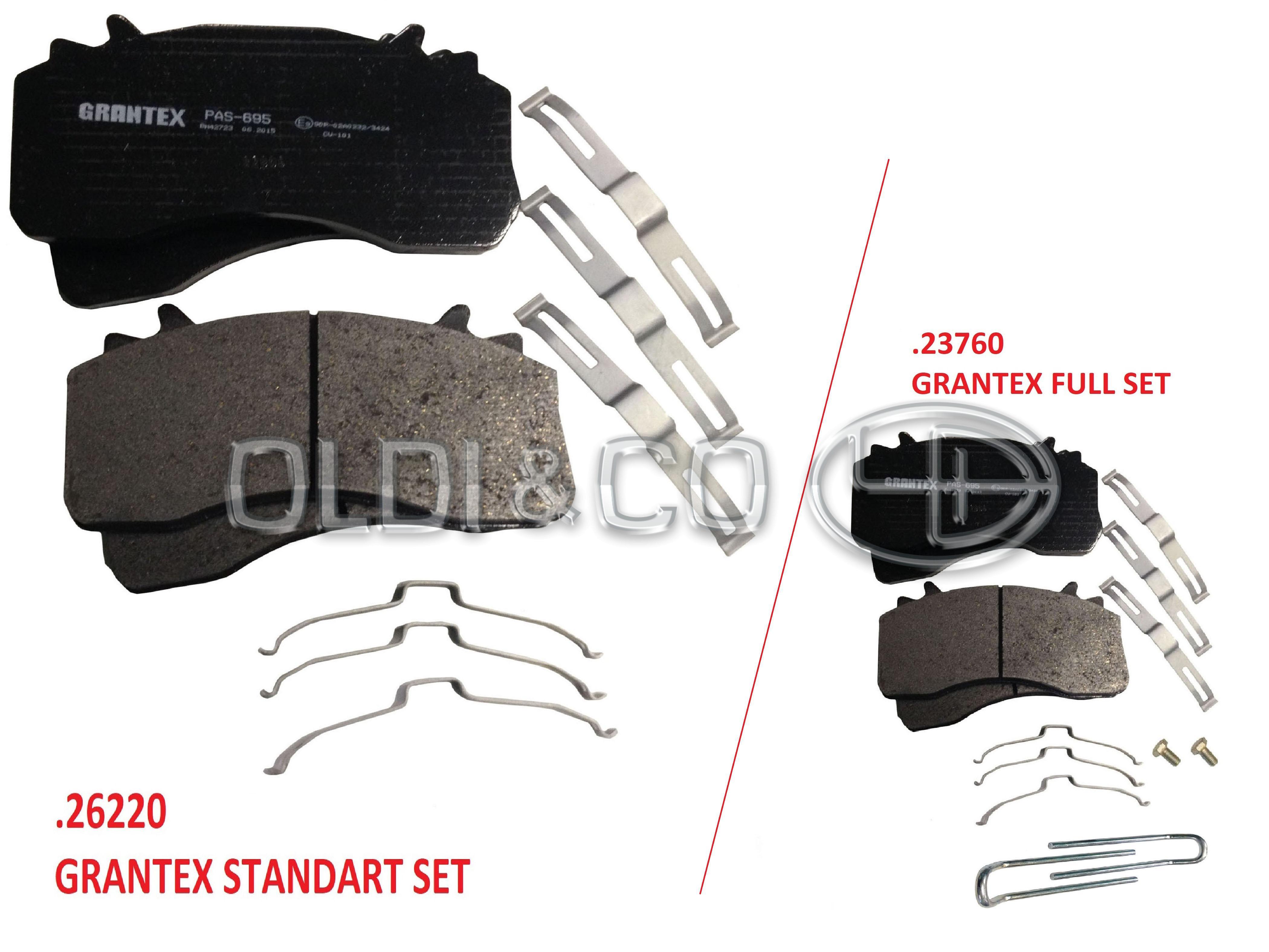 11.010.26220 Brake system → Brake pad kit