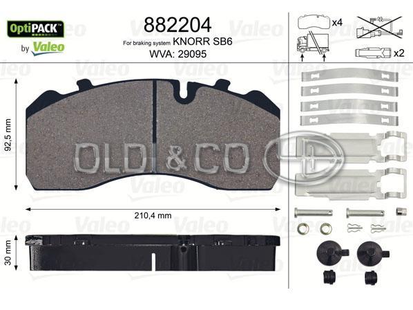 11.010.28742 Brake system → Brake pad kit