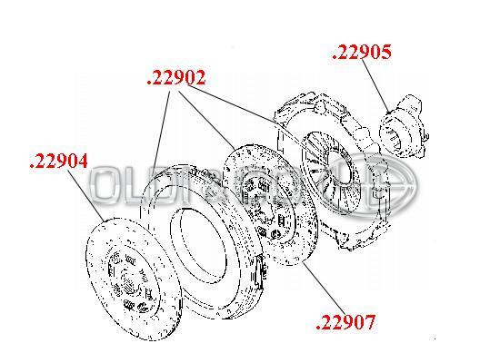 39.001.22905 / 
       
                          Clutch release bearing