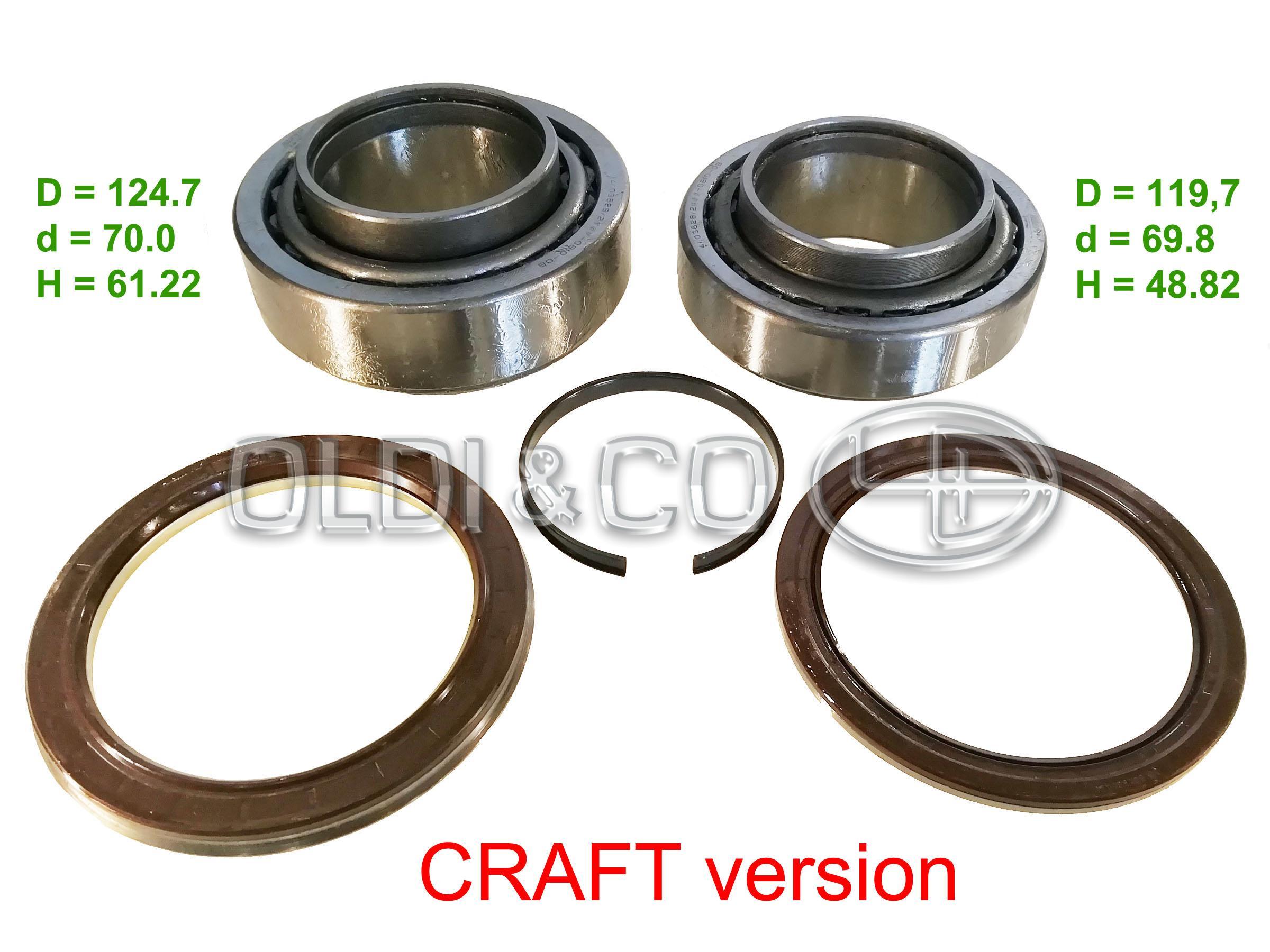 34.110.27196 / 
       
                          Hub rep. kit - bearings/seals